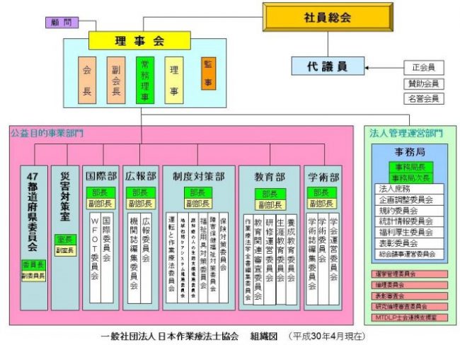 組織図 日本作業療法士協会
