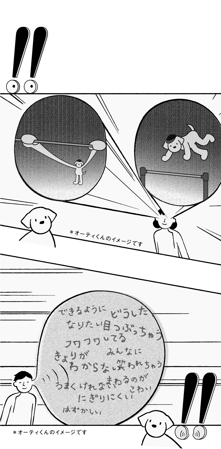 目がズーム!!!耳がビーッグ!!!